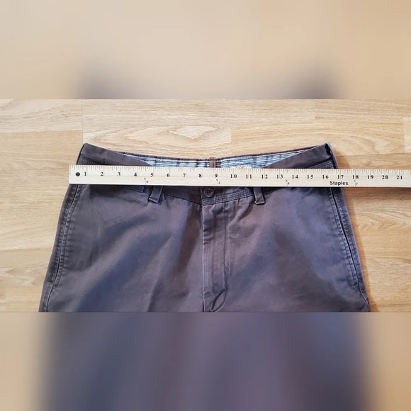 TIMBERLAND Chino FLAT FRONT Cotton Canvas PANTS Mens‎ 34×32 Brown - Picture 8 of 12